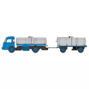 Camion panhard movic citerne à vin avec remorque