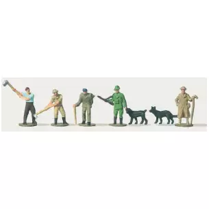Lot de 6 personnages à la forêt Merten 0270891 - N : 1/160