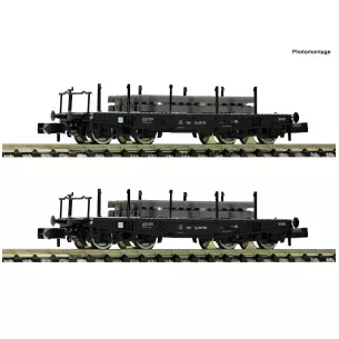 2 piece set Heavy duty flat wagons- OBB