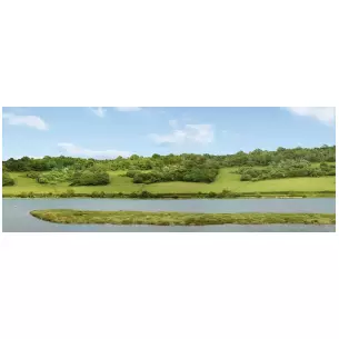 Fond de décor - Collines et lacs