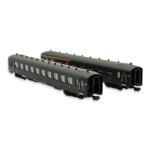 Set 2 Voitures voyageurs DEV AO REE Modèles NW273 - N 1/160 - SNCF - EP III