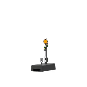 Signal d'avertissement 4 feux mât gris MÄRKLIN 70362 - HO 1/87