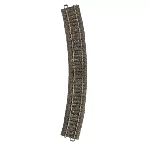 Rail courbe R4 30° Marklin 24430 - Rayon 579,3 mm - HO : 1/87 - Code 83 - Voie C
