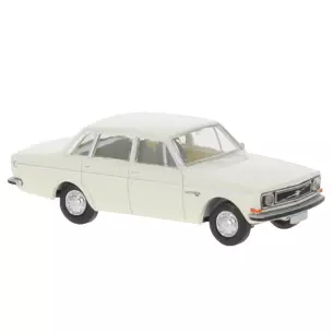 Voiture Volvo 144 berline Brekina 29412 - HO : 1/87 - livrée blanche - 1971