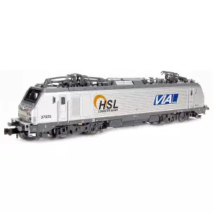 Locomotive électrique BB 37025 HSL VIA livrée grise