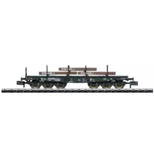 Heavy duty wagon with steel plates - N 1/160 - TRIX 15281-07
