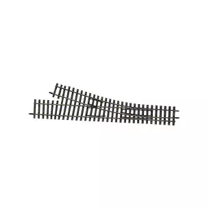 HO-HOm 228mm 15° right hand turnout