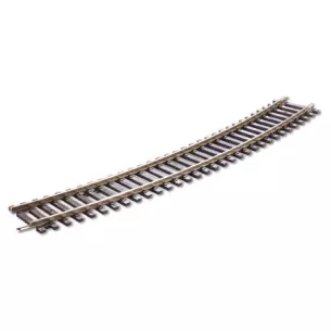Curved rail radius 571,5 mm 22,5° Peco ST235 - HO : 1/87 - Code 100