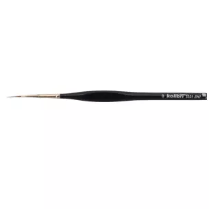 Pinceau en poil de Martre Kolinsky - Manche Laqué N°0 - KOLIBRI 3331SKI/0