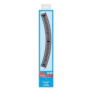 4 rails courbes rayon 371 mm 45° Peco ST2021 - HO : 1/87 - Code 100