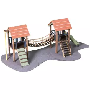 Aire de jeux d'aventure - LaserCut - NOCH 14367 - HO 1/87 - 11x37x45mm