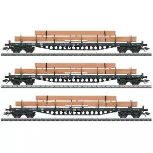 Set 3 wagons à ranchers Marklin 47153 - HO 1/87 - DB / AG - EP VI