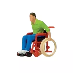 Homme en fauteuil roulant PREISER 28164 - HO 1/87