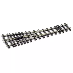 Right turnout, length 600mm, radius 1219mm, angle 12°, polarized core (insulfrog), code 250