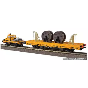 UNIMOG bidirectionnel et wagon d'entretien DCC SON VIESSMANN 2680 - HO 1/87