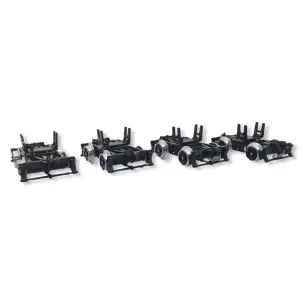 Ensemble de 4 "Rollbocks" LGB 48180- G 1/22.5 - longueur unitaire de 1000 mm