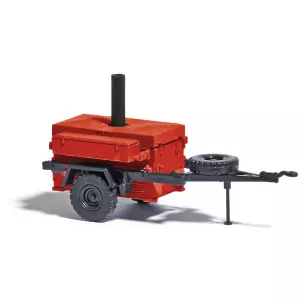 Remorque HL 10 Cuisine de campagne livrée rouge Busch 53605 - HO 1/87
