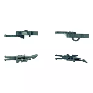 Sachet de 50 têtes d'attelages court Roco 40271 - HO : 1/87