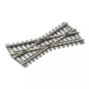 Croisement court 24° Peco SL93 Insulfrog 127 mm code 100 - HO 1/87