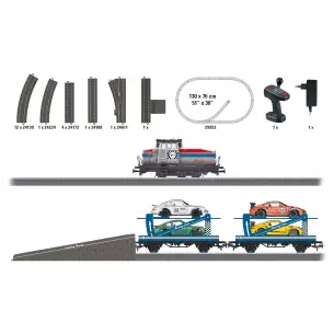 Starting set "Locomotive car carrier track" Marklin 29952 - HO 1/87