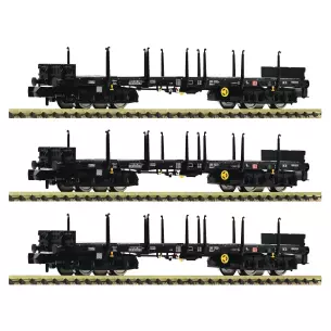 3 piece set Flat wagons- DB AG
