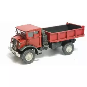 Red Chevrolet 3T truck with sideboards