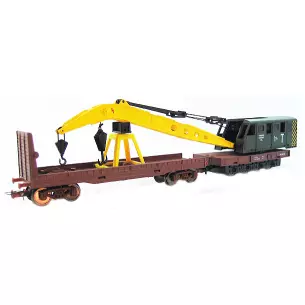 [Junior] Railway crane car Jouef 6142 - HO : 1/87 - SNCF