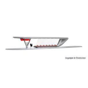 Arrêt de bus moderne avec éclairage LED KIBRI 39007 - HO 1/87