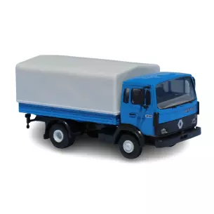 Camion Renault JN 90 bâché bleu et gris SAI 3640 BREKINA 34850 - HO 1 :87