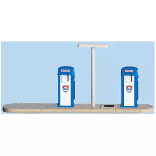 Ditributeurs d'essence FINA avec volucompteur électrique des années 1950-1960 (modèle monté, peint et décoré)
