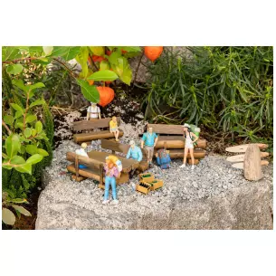 Pack de 4 bancs et 2 tables de pique-nique POLA G 333226 - G 1/22.5ème