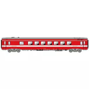 Voiture restaurant type VRU livrée rouge/châssis gris "LE CAPITOLE" avec éclairage intérieur n°51 87 88-80 017-6
