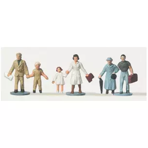 Lot 3 groupes de 2 touristes / 6 personnages Merten 0270820 - N 1/160