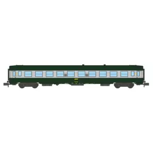 COFFRET 2 VOITURES UIC B10 Vert/ALU Livrée 160 Logo jaune encadré Ep.IV