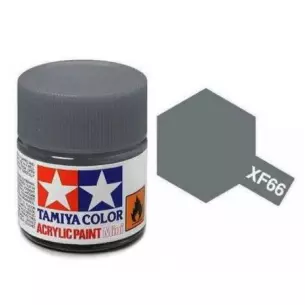 Peinture acrylique - couleur Gris Clair MAT XF66 - TAMIYA 81766 - 10 mL