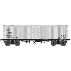 TP FRIGO bogie wagon delivered with white PO/white roof with ice flaps and solid wheels