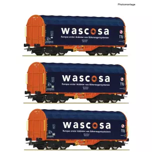 3 piece set Sliding tarpaulin wagons- Wascosa