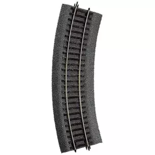 Curved rail 30° Roco 42522 flexible ballast - R2 358 mm - HO : 1/87 - Code 83