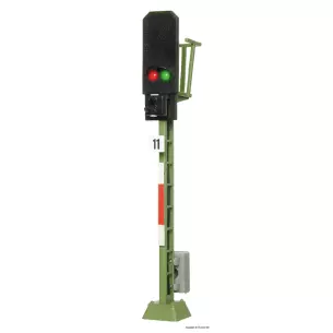 Signal d'arrêt lumineux Viessmann 4911- éclairage à 2 LED - TT 1/120