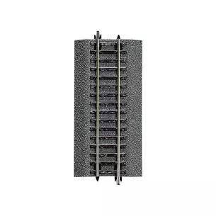 Straight track G1/2 Roco 42512 with flexible ballast - 115 mm - HO : 1/87 - Code 83
