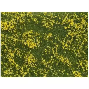 Feuille/tapis Herbe 120 x 180 mm Prairie jaune NOCH 07255 - HO 1/87 - Détaillé