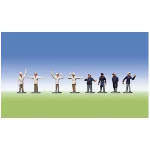 Set of 8 Policemen N scale