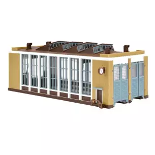Hangar pour 2 locomotives électriques Vollmer 47605 - N 1/160 - 155 x 80 mm