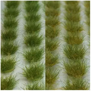 Tufts of grass in spring / 105 pieces