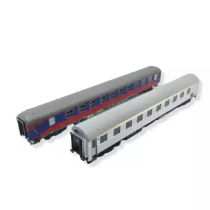 Set 2 voitures couchette WLAB AB30/P et Bvcmbz249.1 LSMODELS 46048 - HO 1/87 - EP IV