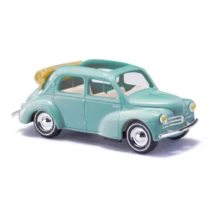 Voiture Renault 4CV cabriolet - Busch 46570 - HO 1/87 - livrée Verte -