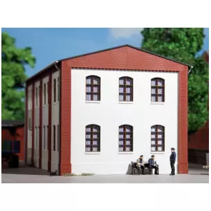 Lot de 4 murs avec 6 fenêtres AUHAGEN 80701 - HO 1/87 - 94x86mm