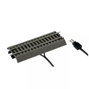 Supply rail G1/2 Roco 42517 with flexible ballast - 115 mm - HO : 1/87 - Code 83