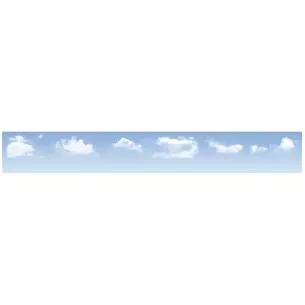 Fond de décor - Ciel bleu avec nuages