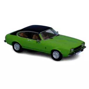 Véhicule Ford Capri Mark II - vert & noir - PCX87 0645 - HO : 1/87